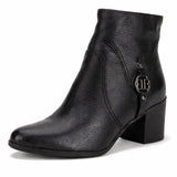 Bota Coturno Cano Curto Couro Bottero Burnish Fivela